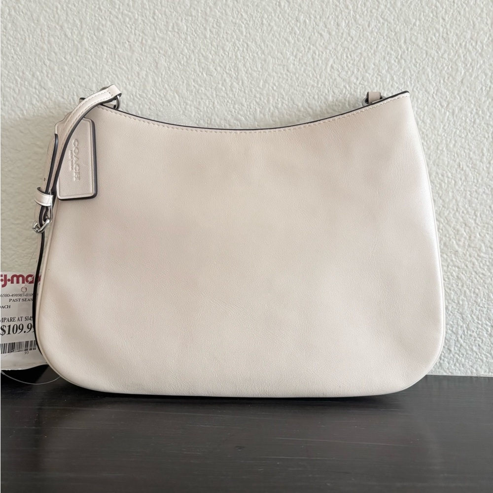 NWT โจ COACH ๐ค Penelope Leather Shoulder bag in Chalk NWT - Picture 4 of 9